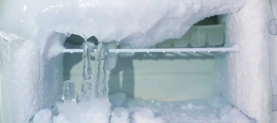 Ice buildup in the freezer