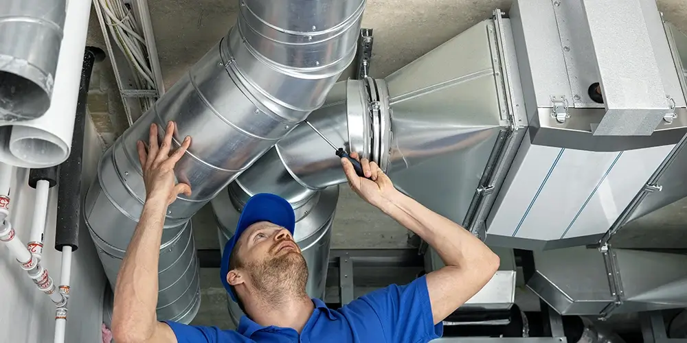 Installing an air duct