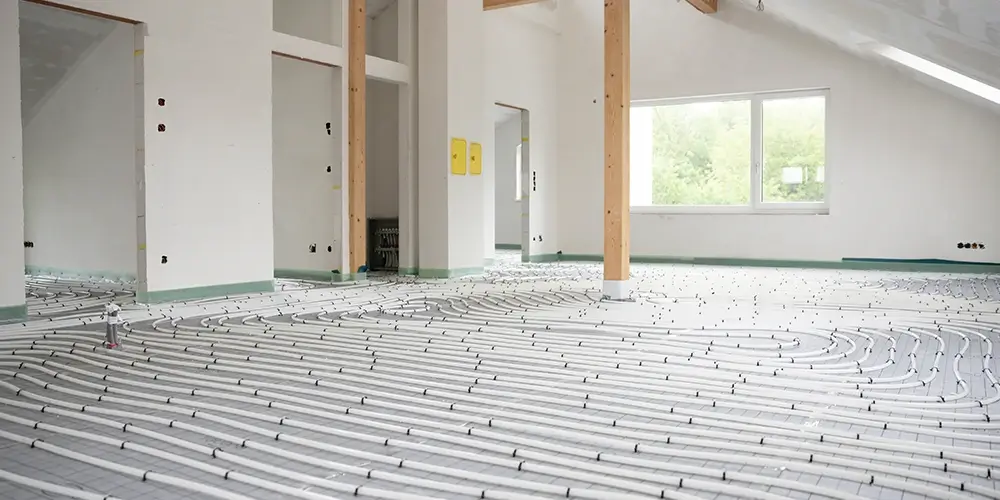 Piping for a radiant floor
