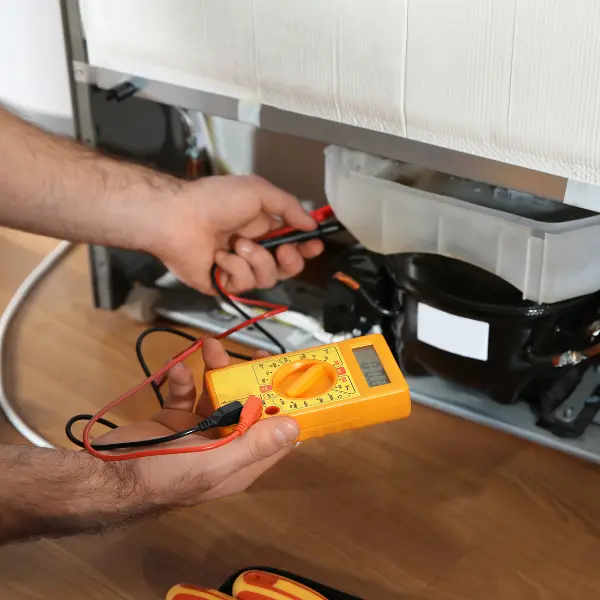 Checking the components of a refrigerator